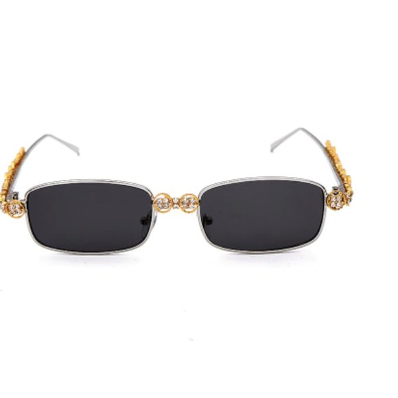 Gold Frame Rhinestone Shades 💎 - Picture 2 of 2